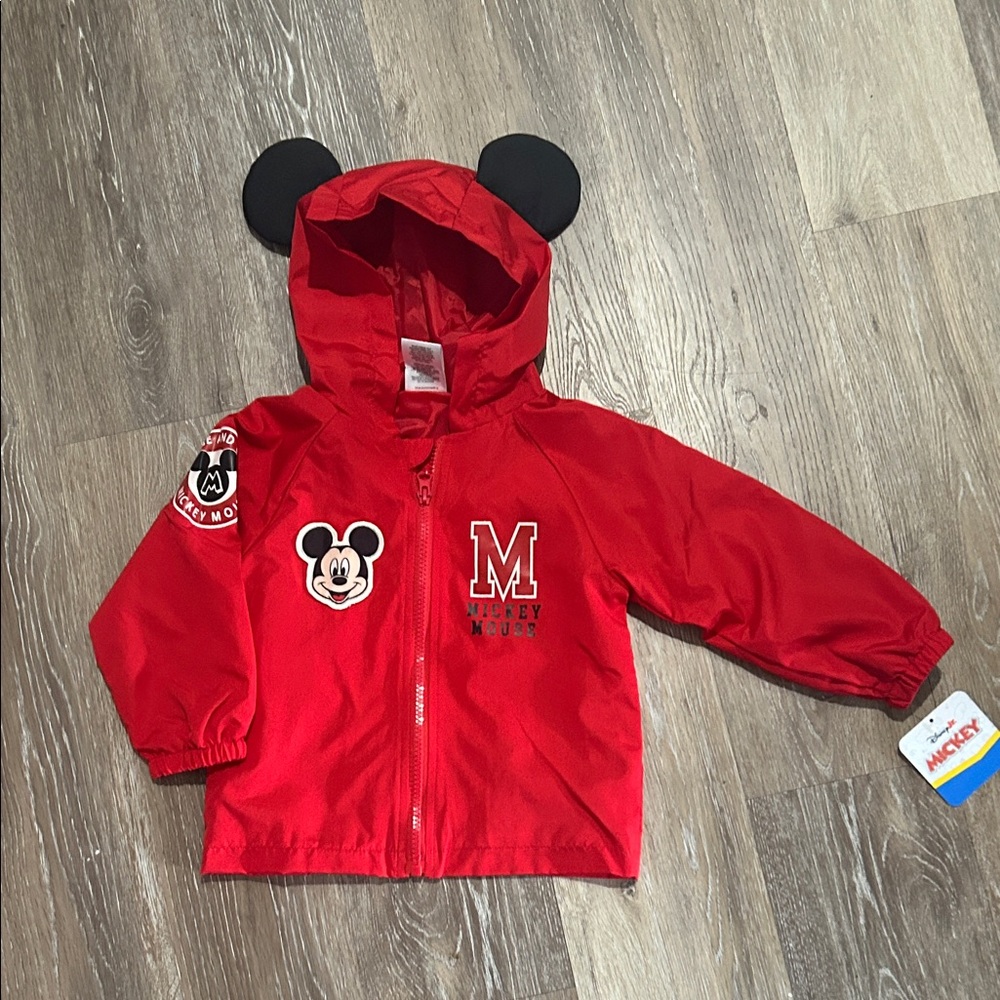 NEW Red Mickey Mouse Kids Jacket - Picture 1 of 2